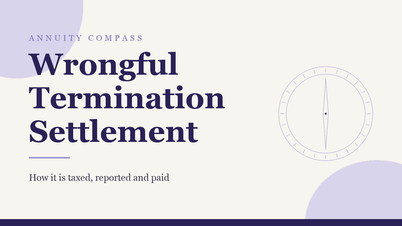 Wrongful termination settlement: how it is taxed, reported and paid
